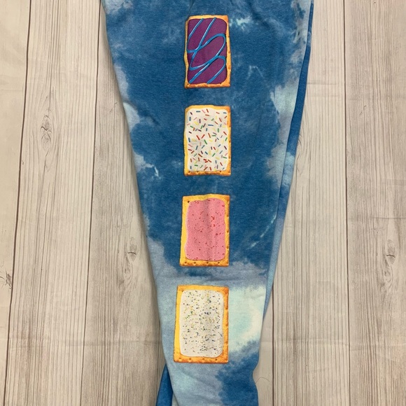 Pop Tarts Blue Tie Dye Sweatpants Womens X-Large - Picture 8 of 9